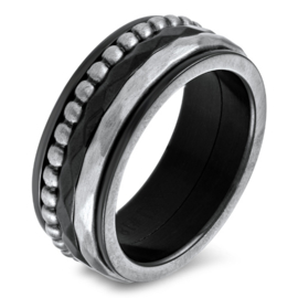 iXXXi Jewelry Basis Ring 8mm Zwart