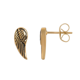 iXXXi Jewelry Ear Studs Angel Wings Gold
