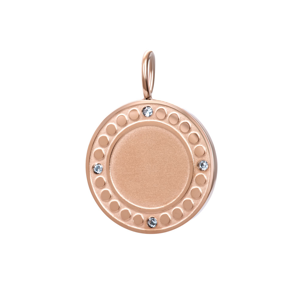 Hanger Zirconia Round Rosé