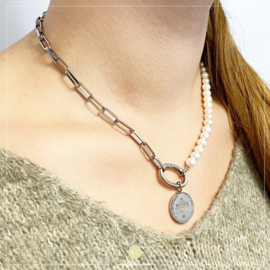 Samengestelde iXXXi Ketting Mother Love Pearl