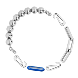 Samengestelde armband Dahlia Zilver