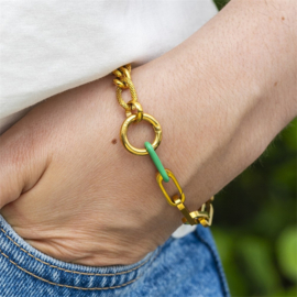 Samengestelde armband Dolly Goud