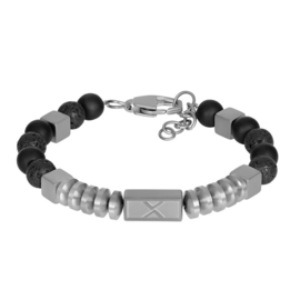 iXXXi Men Bracelet Fern Silver/Black