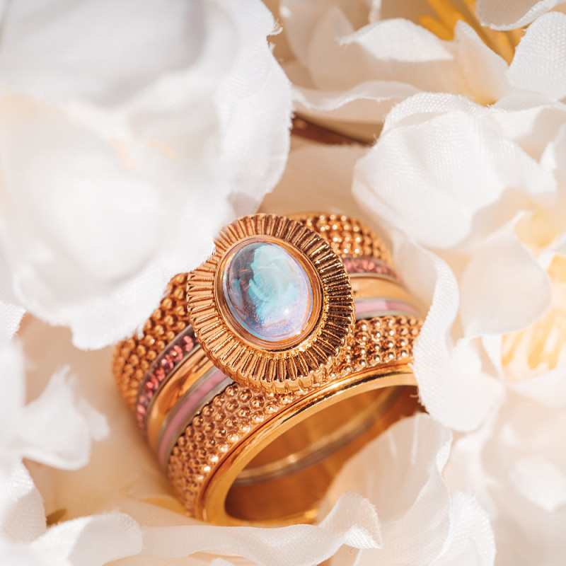 Samengestelde iXXXi Ring Flower Blush Rosé