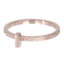 iXXXi Jewelry Vulring Abstract Rectangle 2mm Rosé