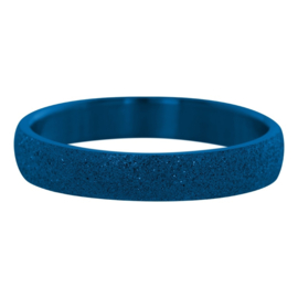 iXXXi Jewelry vulring Sandblasted Blauw 4mm