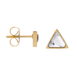 iXXXi Jewelry Ear studs Expression Triangle Goudkleurig