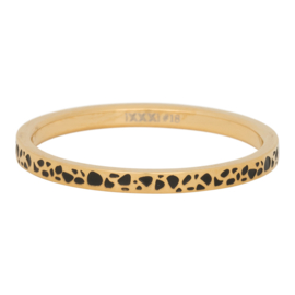 iXXXi Jewelry vulring Spots Ring Goudkleurig 2mm