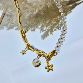 Samengestelde ketting Starlight Goud 53cm