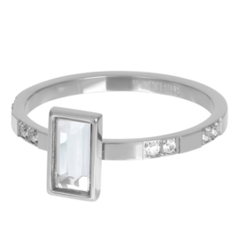iXXXi Jewelry Vulring Expression Rectangle 2mm Zilverkleurig