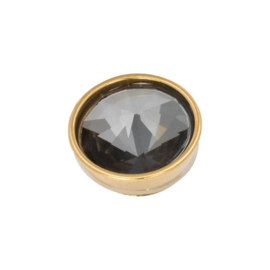iXXXi Jewelry Top Part Pyramid Black Diamond Goudkleurig