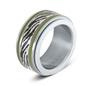 iXXXi Jewelry Vulring 4mm Zebra Zilverkleurig