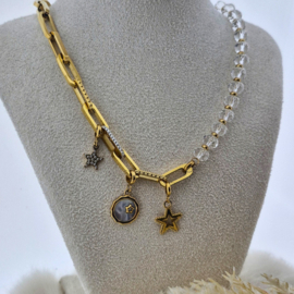 Samengestelde ketting Starlight Goud 53cm