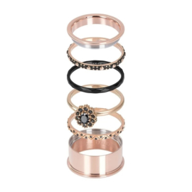 Samengestelde iXXXi ring Party Rosé goud