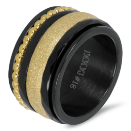iXXXi Jewelry vulring Sandblasted Goudkleurig 4mm
