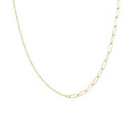 iXXXi Jewelry Ketting Square Slim Goudkleurig