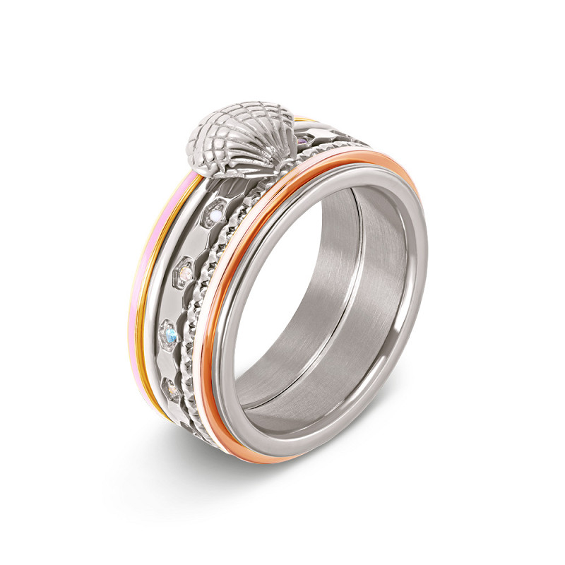 Samengestelde iXXXi ring Candy Coast Zilver