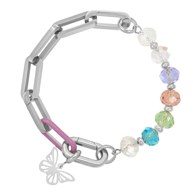Samengestelde armband Gwen Zilver
