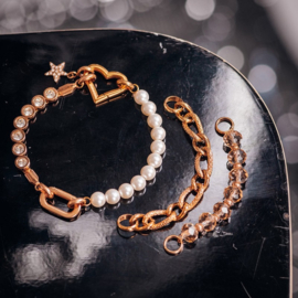 Ketting Bliss Champagne Rose kleur