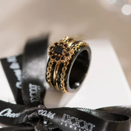 Samengestelde iXXXi ring Party Goud