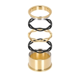 Samengestelde iXXXi ring Modern Zwart