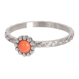 iXXXi Jewelry Vulring Inspired Coral Silver