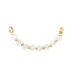 Ketting Bliss Crystal goudkleurig