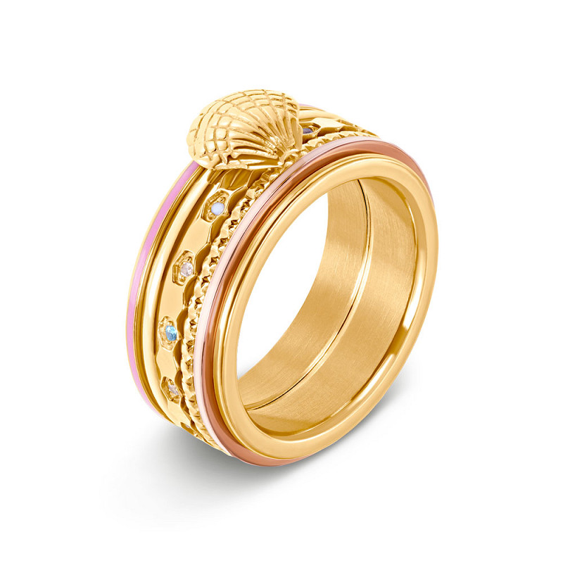 Samengestelde iXXXi ring Candy Coast Goud