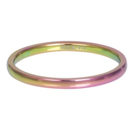 iXXXi Jewelry Losse Ring Smooth Rainbow 2mm