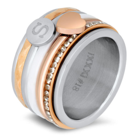 iXXXi Jewelry Ring Alfabet S Zilverkleurig 2mm