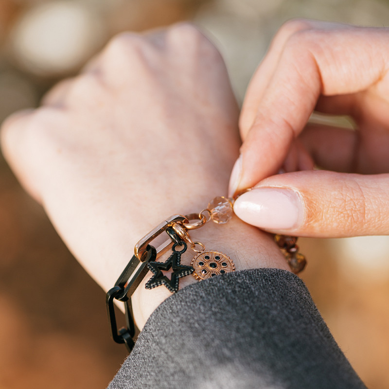 Samengestelde armband Flo Rosé