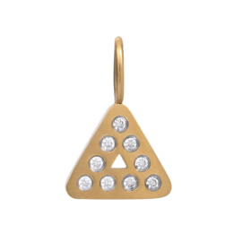iXXXi Jewelry Charm Design Triangle Goudkleurig