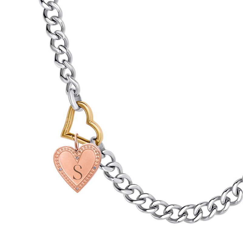 Hanger Zirconia Heart Rosé