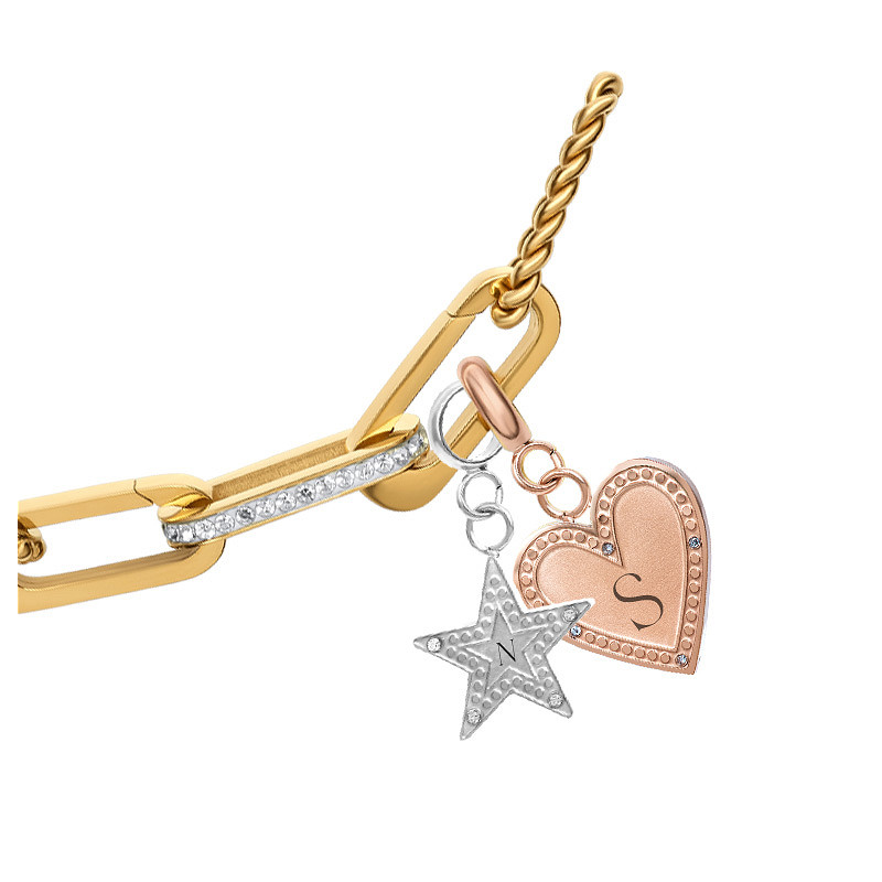 Bedel Zirconia Heart Rosé
