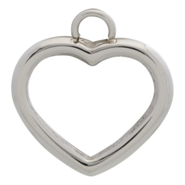 iXXXi Jewelry Charm Open Hart Zilverkleurig