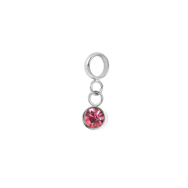 Bedel Stone Pink Zilver