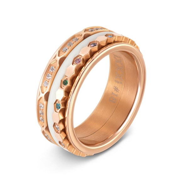Samengestelde iXXXi ring Ocean Pop Rosé