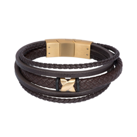 iXXXi Men Armband Elias Mat Goud