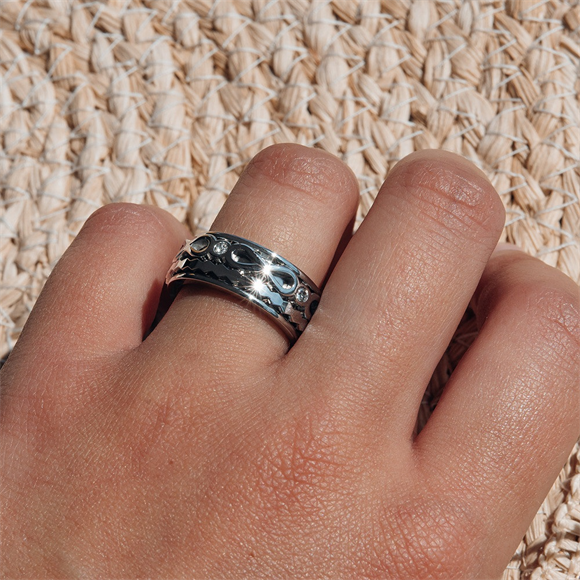 Samengestelde iXXXi ring Infinite Sol Zilver