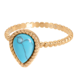 iXXXi Jewelry Vulring Magic Turquoise Gold