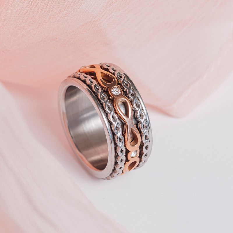 Samengestelde iXXXi ring Infinite Blend Bi-color Rosé