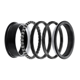 iXXXi Jewelry Basis Ring 8mm Zwart