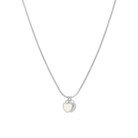 Halsketting Twinkle Hearts Zilverkleurig