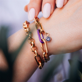 Samengestelde armband Donna Rosé