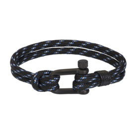Armband Jimi Blauw/Zwart
