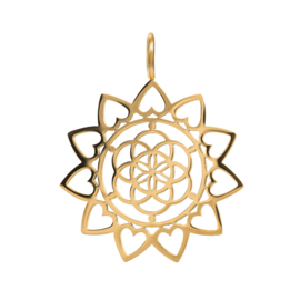 iXXXi Jewelry Pendant Mandala Goudkleurig