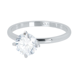iXXXi Jewelry vulring Secure Crystal Zilverkleurig 2mm