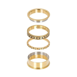 Samengestelde iXXXi ring Happiness Goud