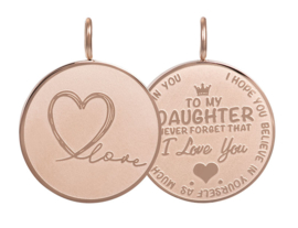 iXXXi Jewelry Pendant Daughter Love Big Rosé