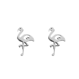 iXXXi Jewelry Ear Studs Flamingo Zilverkleurig